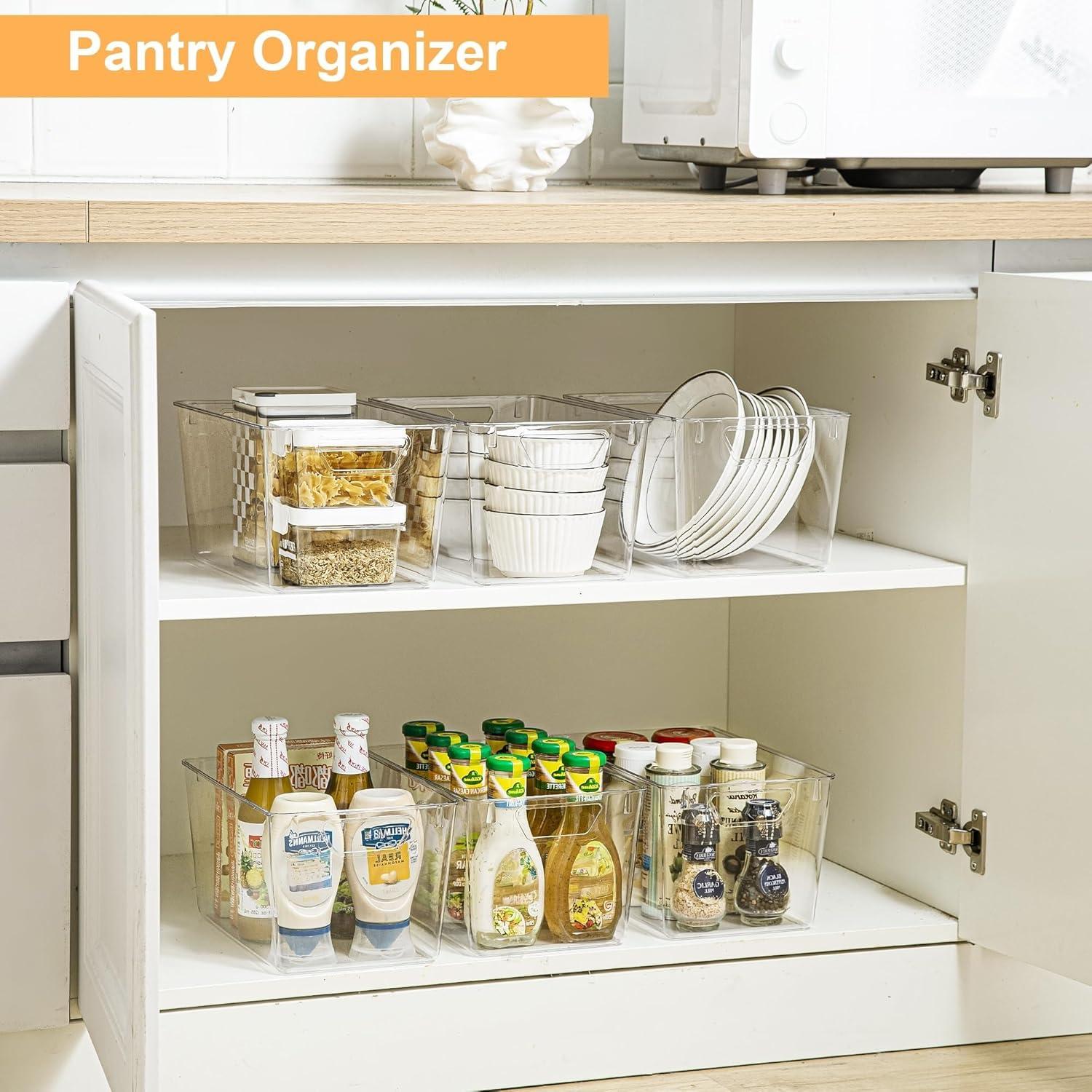 Cajas de Almacenamiento Plástico Transparente Attelite 6 Unidades