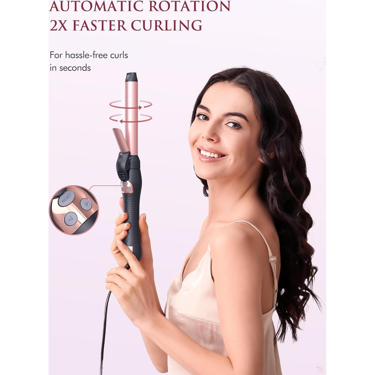 Plancha de Rizar Automática LANDOT 1 Pulgada Cerámica Ajustable