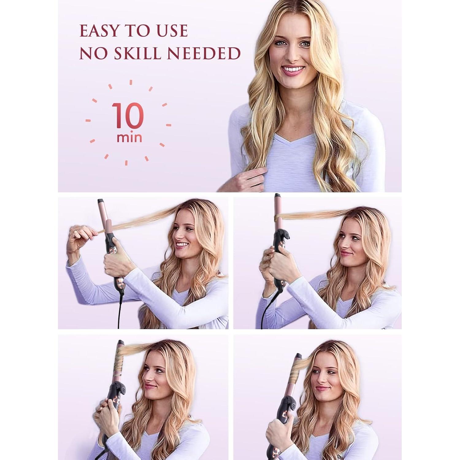 Plancha de Rizar Automática LANDOT 1 Pulgada Cerámica Ajustable