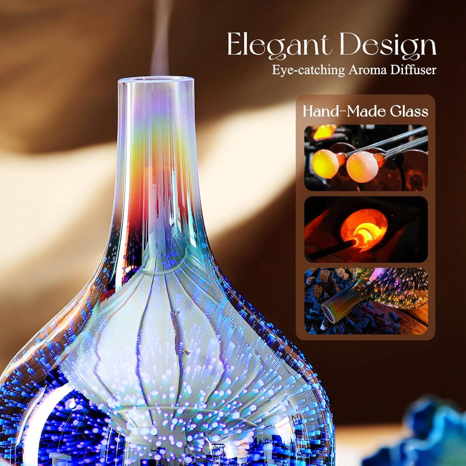 Difusor de Aceite Esencial Porseme 150ml Ultrasonido 3D