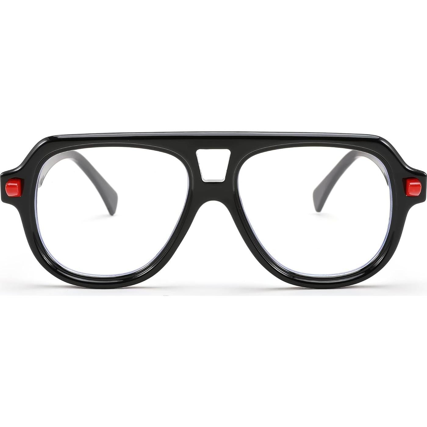 Gafas de Bloqueo de Luz Azul FEISEDY Aviador Unisex 50mm