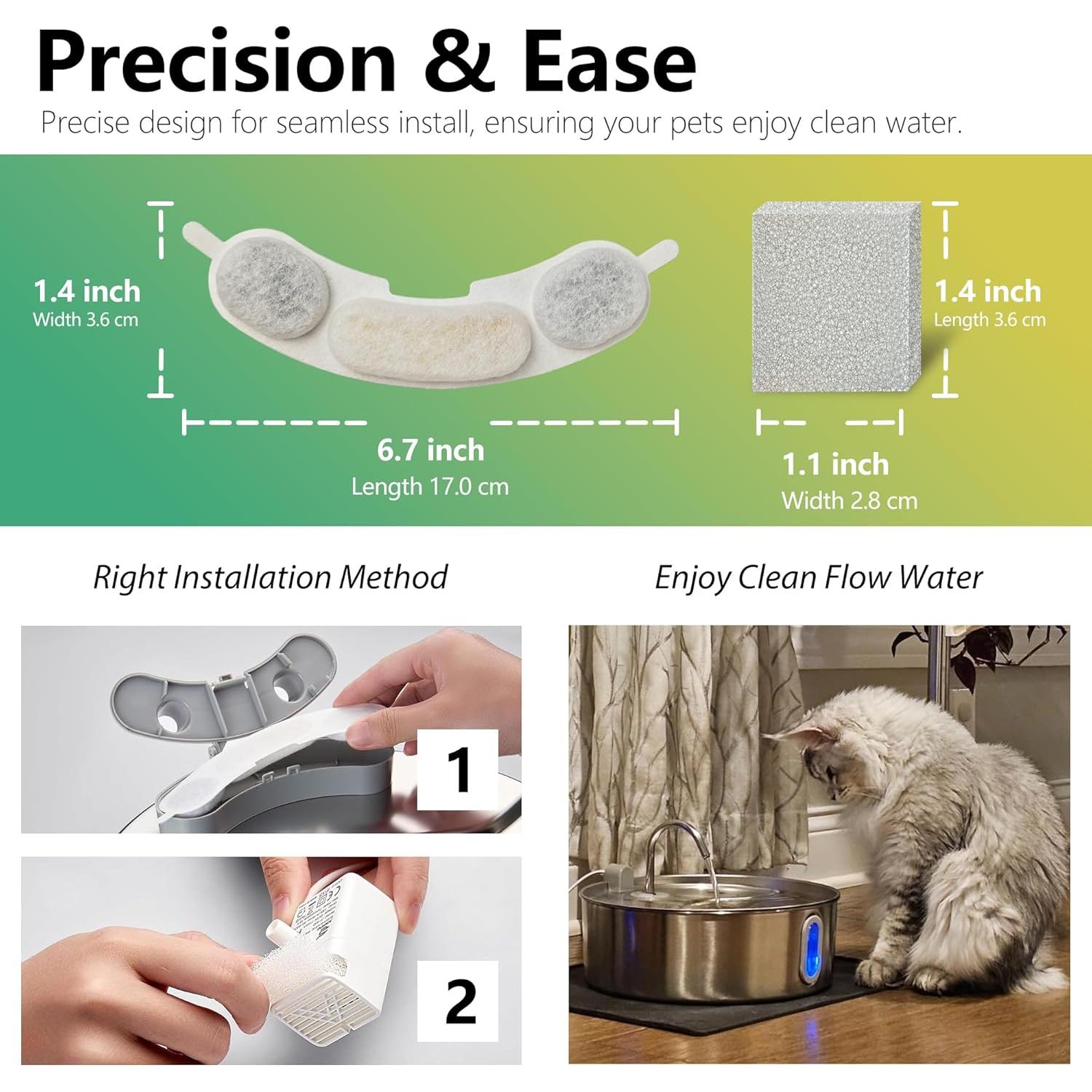 Filtros de Agua para Perros Smartoo 7L - 6 Pcs Reemplazo