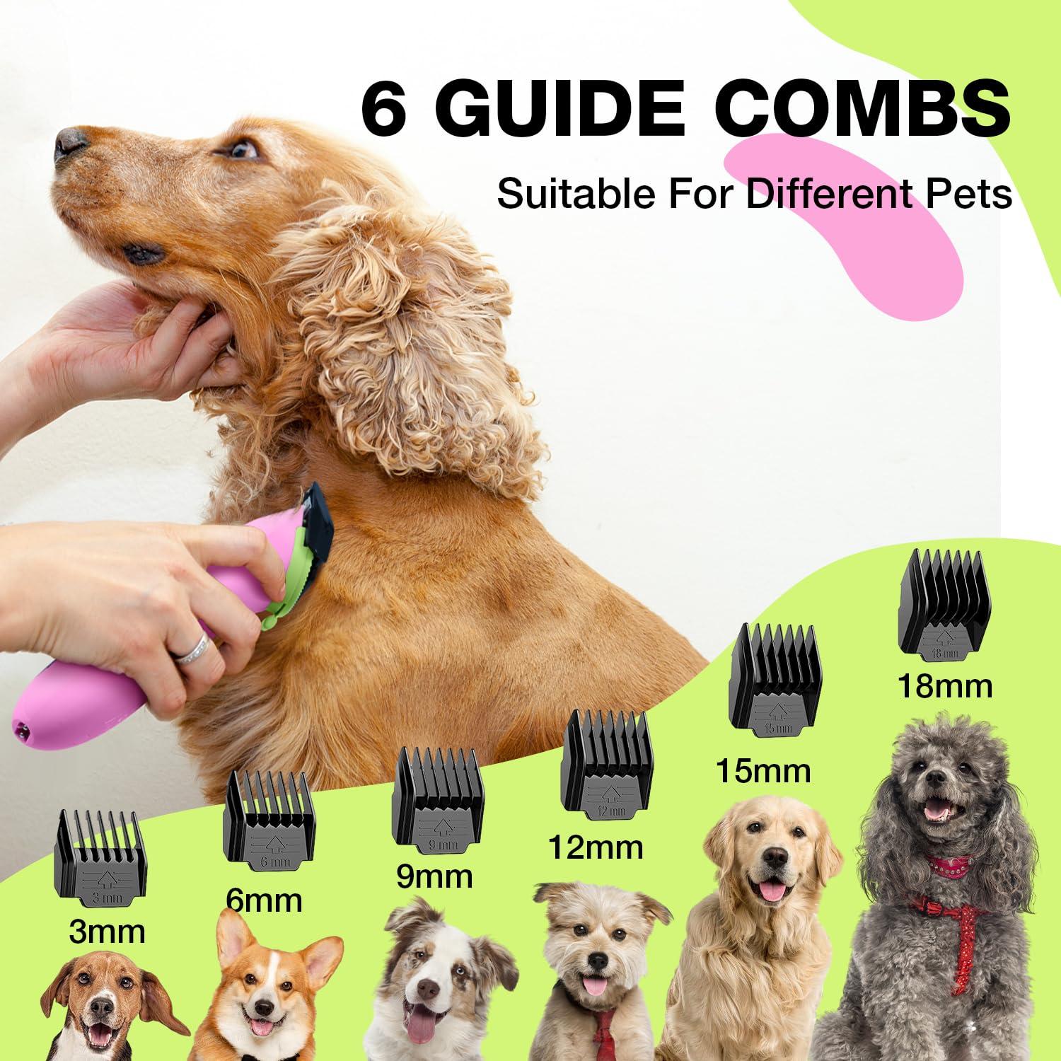 Cortadora Eléctrica de Perros Petopia PC225 Rosa 3 Velocidades