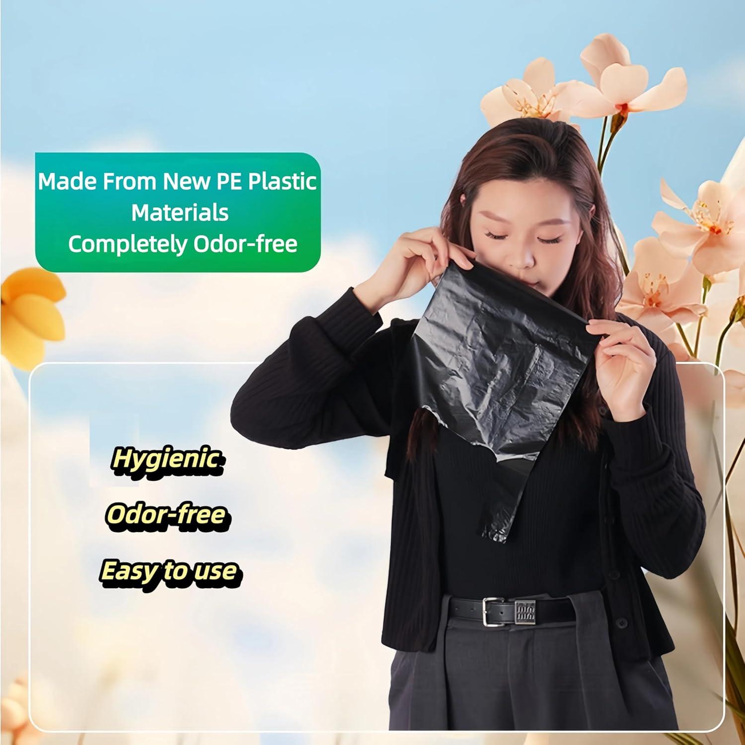 Bolsas de Basura Pequeñas CWYZA Negras 100 Unidades Inodoras