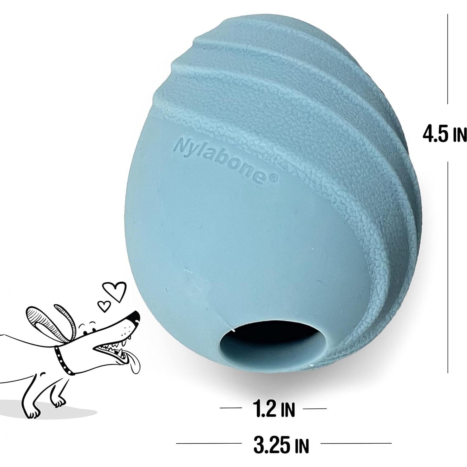Juguete Interactivo Nylabone Eggi Azul Grande para Perros
