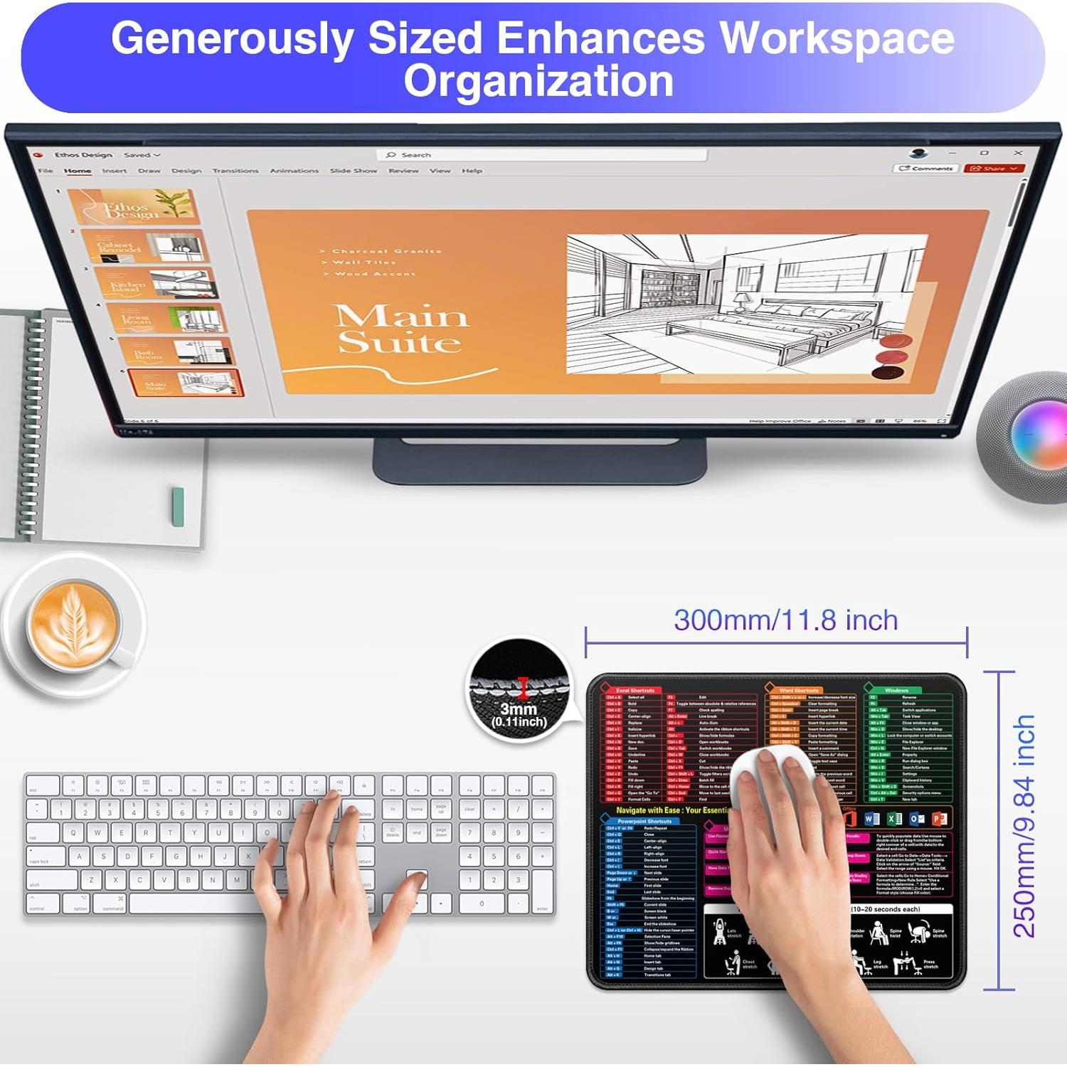 Alfombrilla de Ratón Canjoy Excel 30x25cm Antideslizante