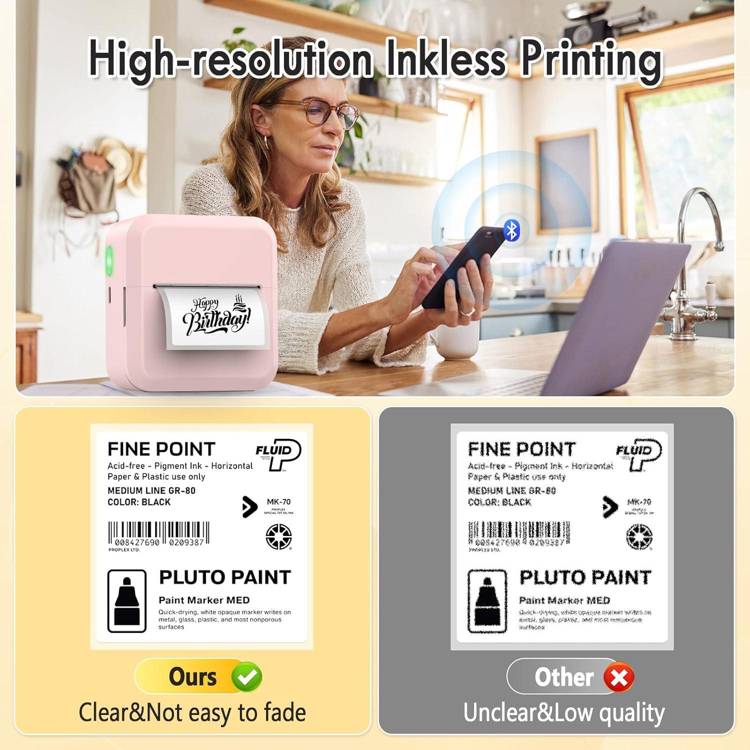 Impresora de Etiquetas Térmicas HuiJuKeJi S2 Bluetooth 50x30mm