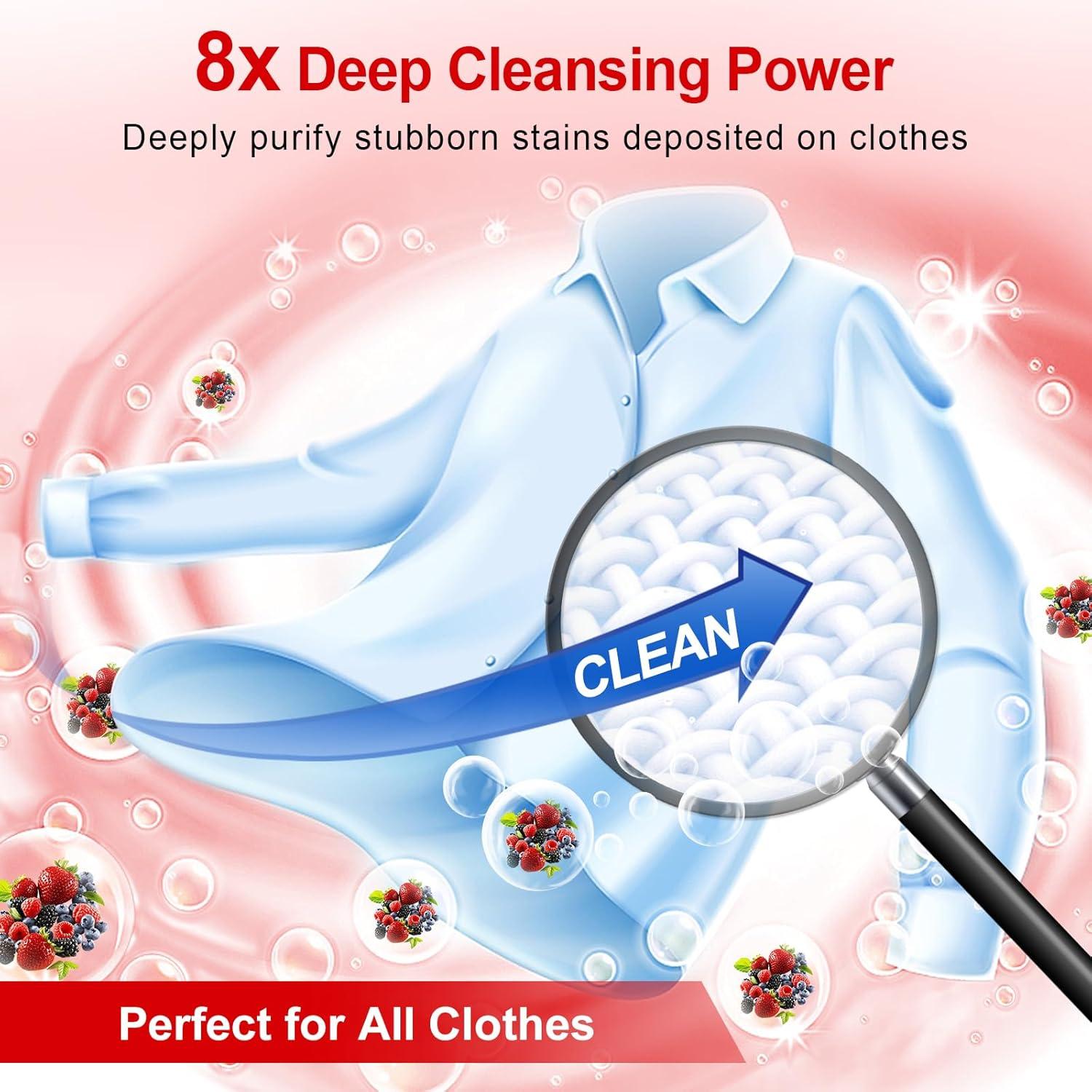 Hojas de detergente ecológico Binbata 128 cargas aroma a bayas