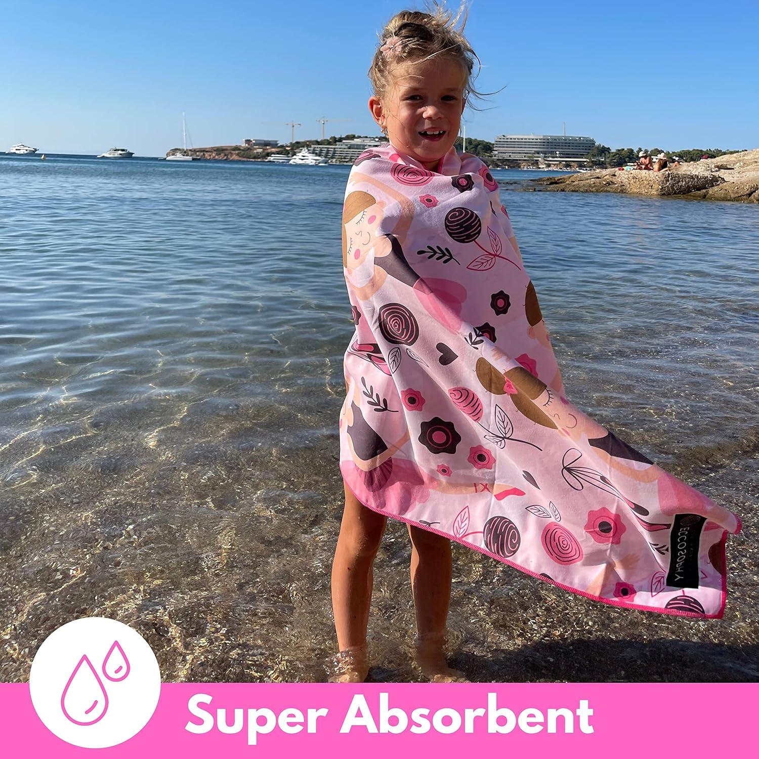 Toalla de Playa Microfibra ECCOSOPHY 152.4x76.2cm Secado Rápido