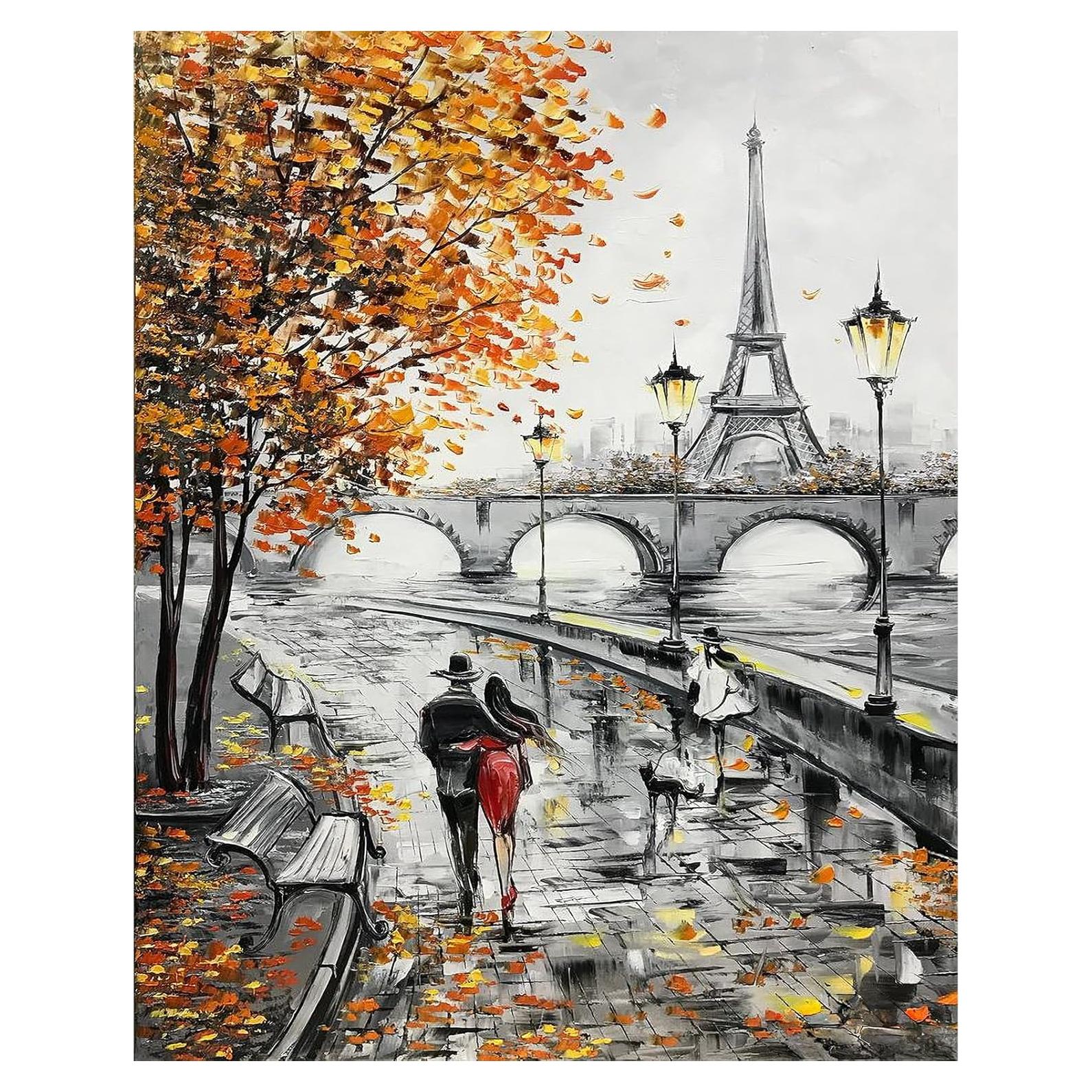 Kit de Pintura por Números PRASIO Torre Eiffel 30x40 cm