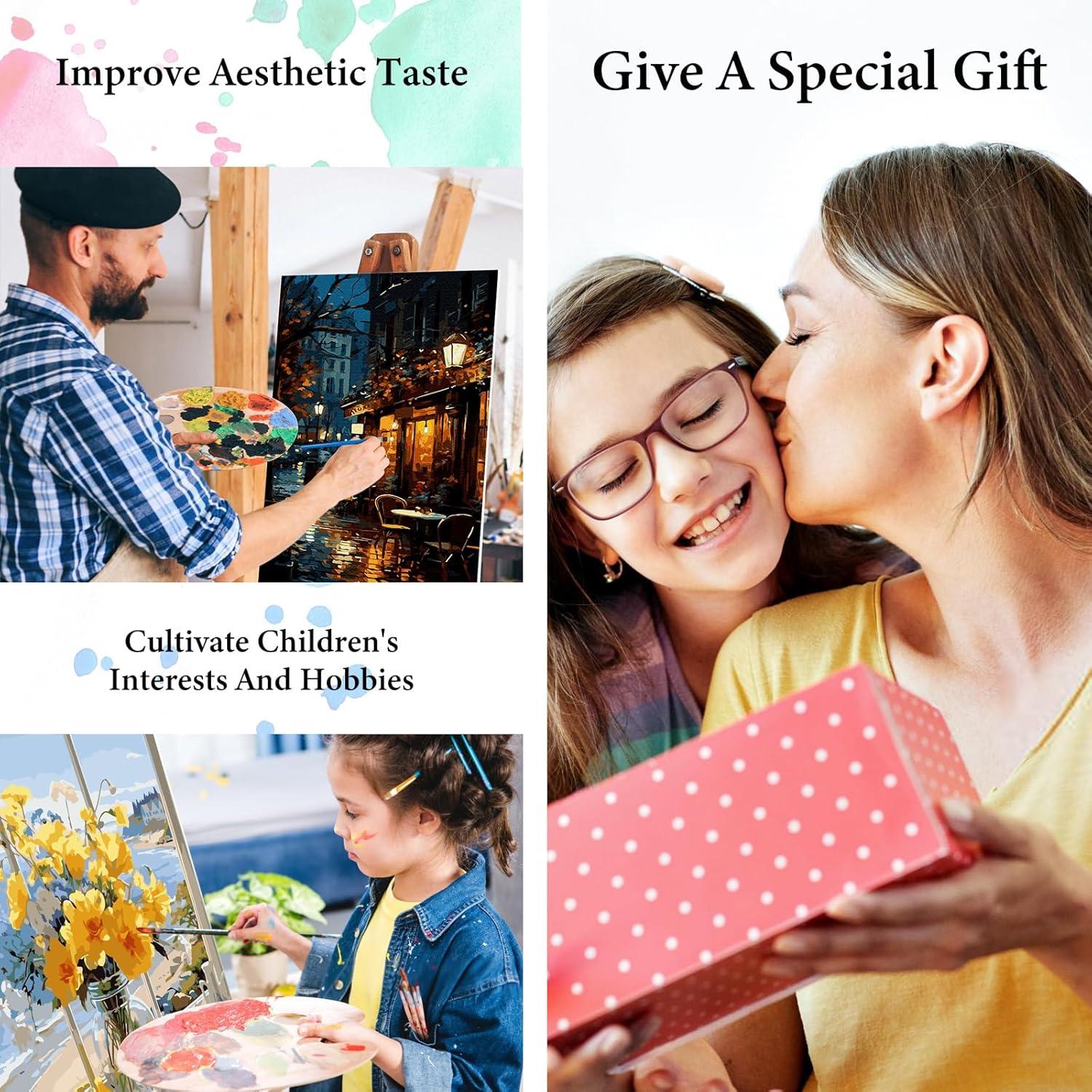 Kit de Pintura por Números PRASIO Torre Eiffel 30x40 cm