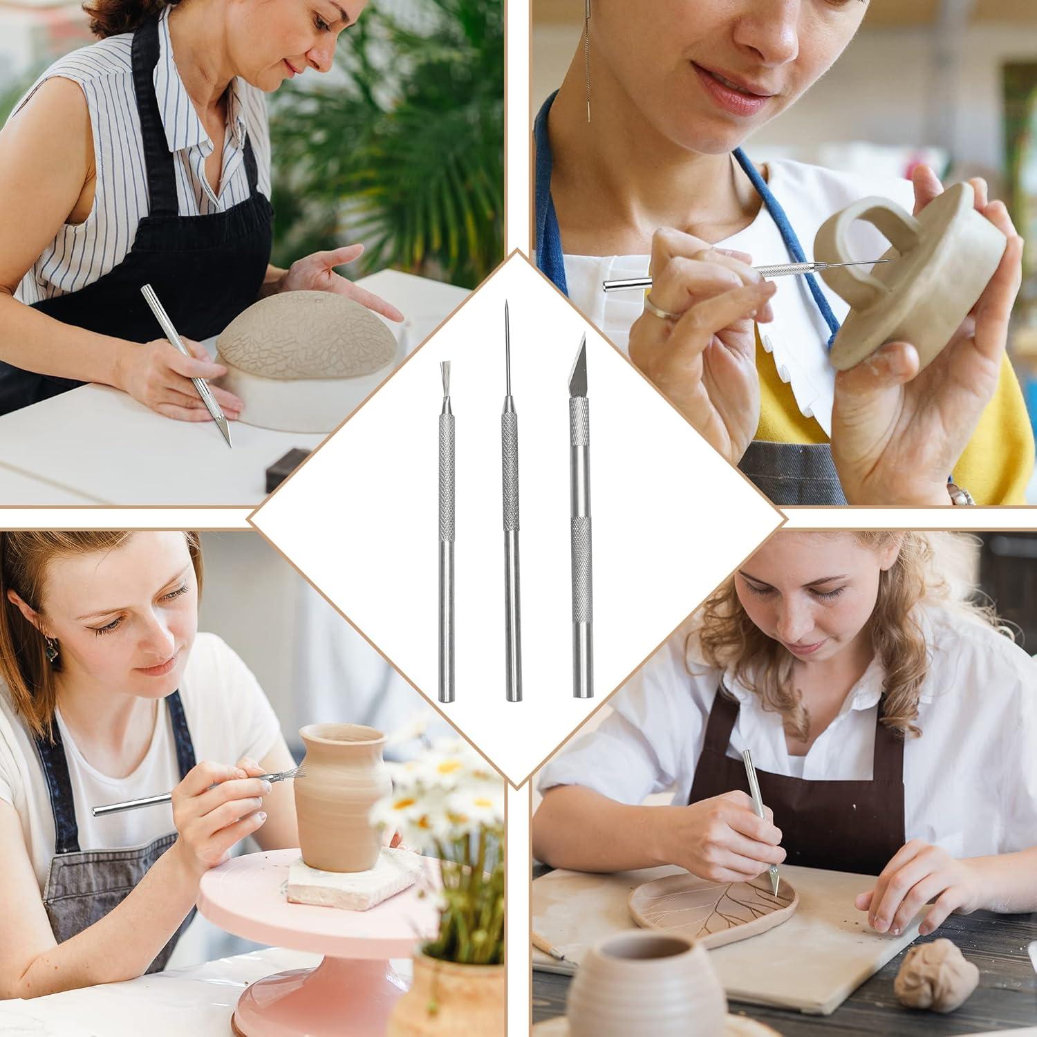 Kit de Herramientas para Arcilla de Polímero DIYOOHOMY 14 Pcs