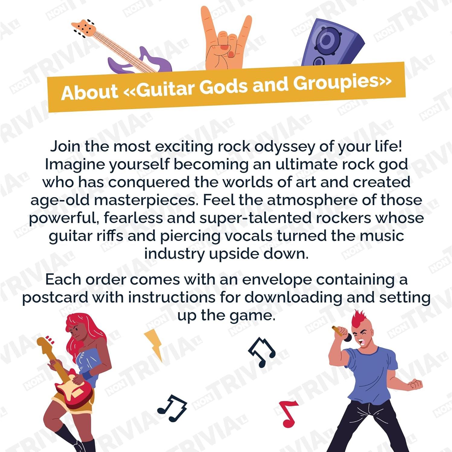 Juego de Trivia Dioses de la Guitarra y Groupies - Nontrivial
