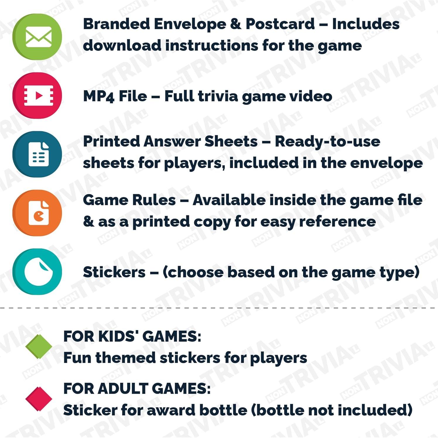 Juego de Trivia Trivially Twisted para Adultos - Nontrivial