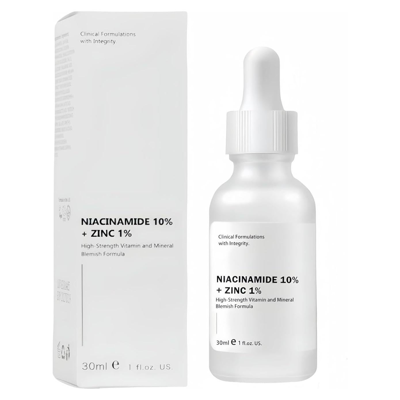 Suero Facial Niacinamida 10% + Zinc 1% 30ml - Control de Aceite y Acné