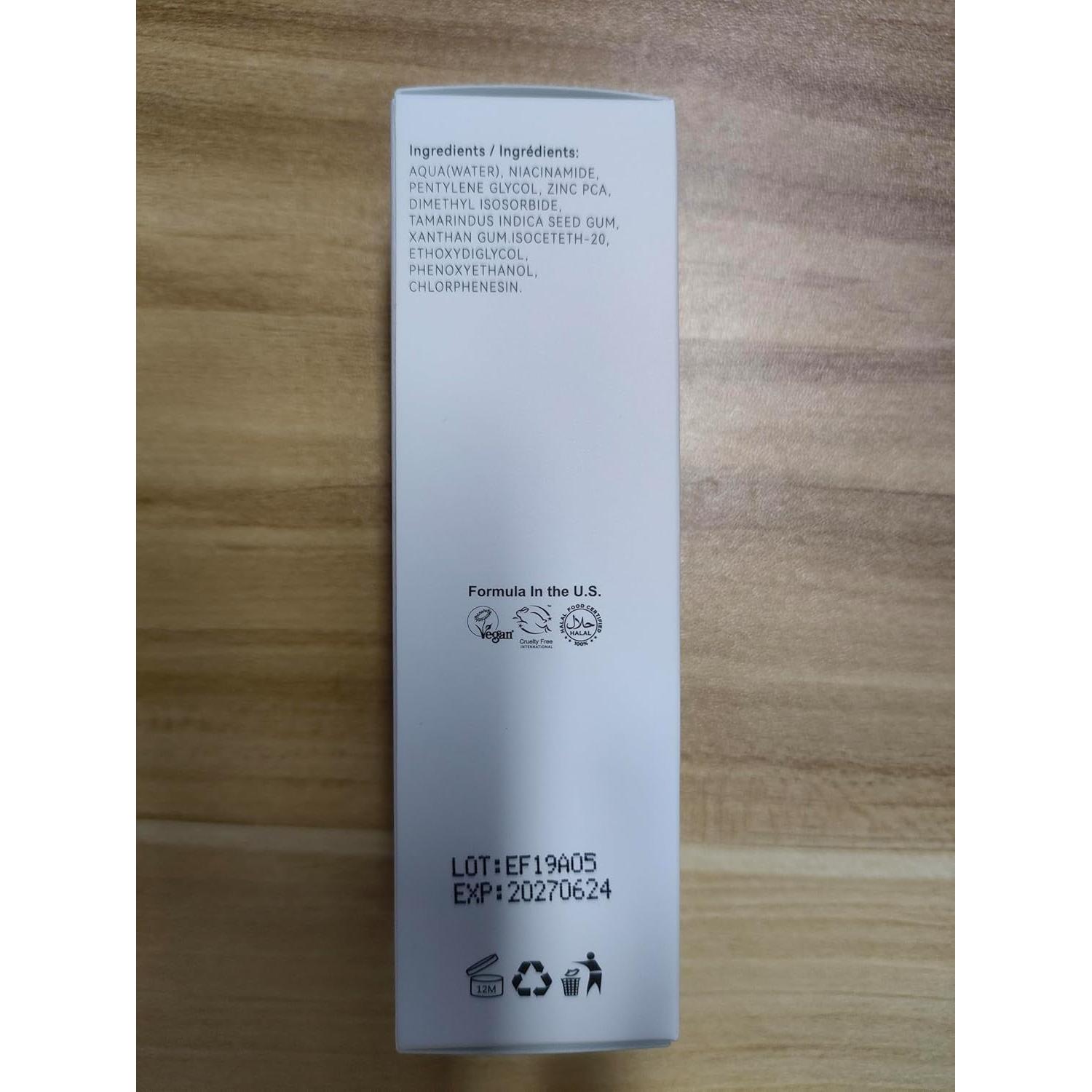 Suero Facial Niacinamida 10% + Zinc 1% 30ml - Control de Aceite y Acné