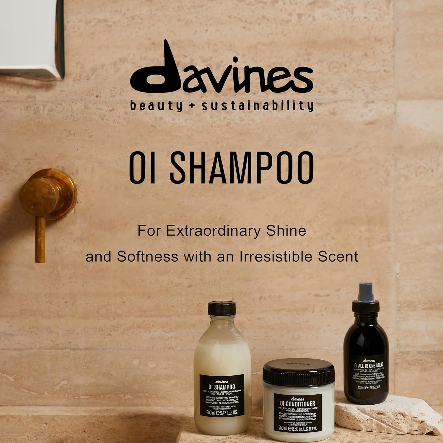 Champú Nutritivo Davines OI 90 ml - Brillo y Volumen