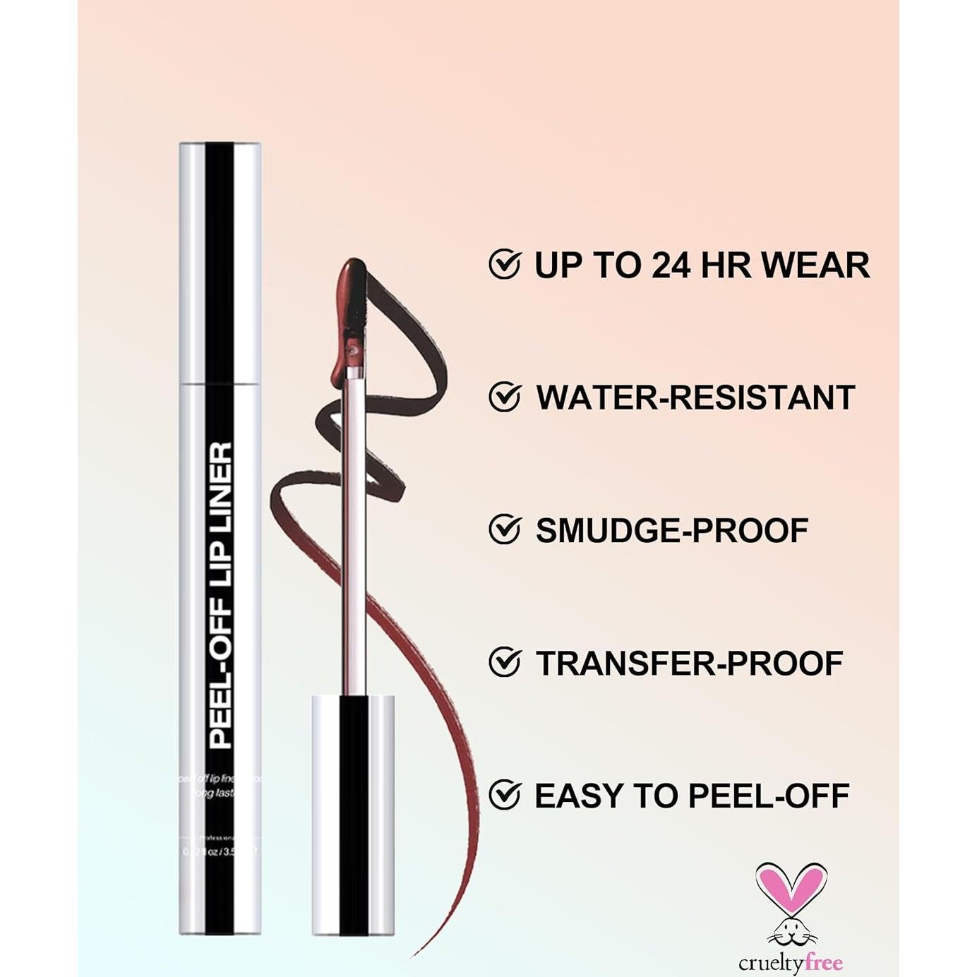 Tinte Labial Peel Off Erinde 00, Acabado Mate, Impermeable