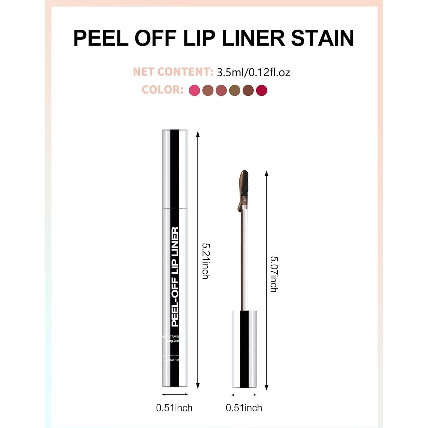 Tinte Labial Peel Off Erinde 00, Acabado Mate, Impermeable