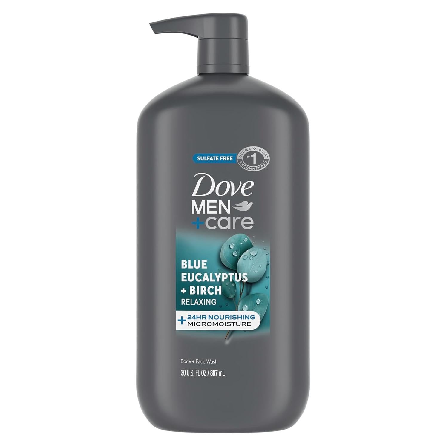Gel de Ducha Dove Men+Care Eucalipto Azul + Abedul 887 ml