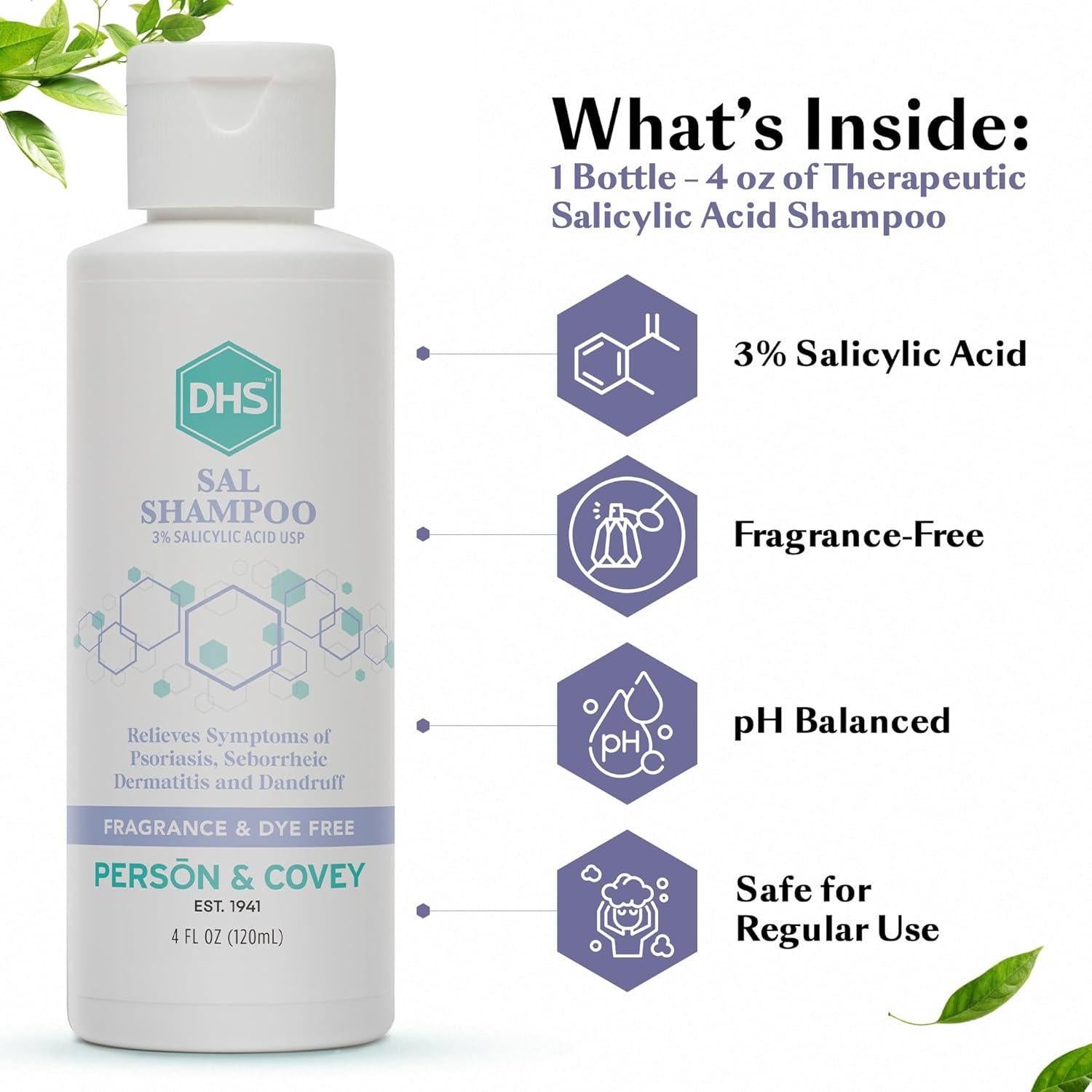 Champú Medicado DHS SAL 118.3 ml - Anticaspa y Psoriasis