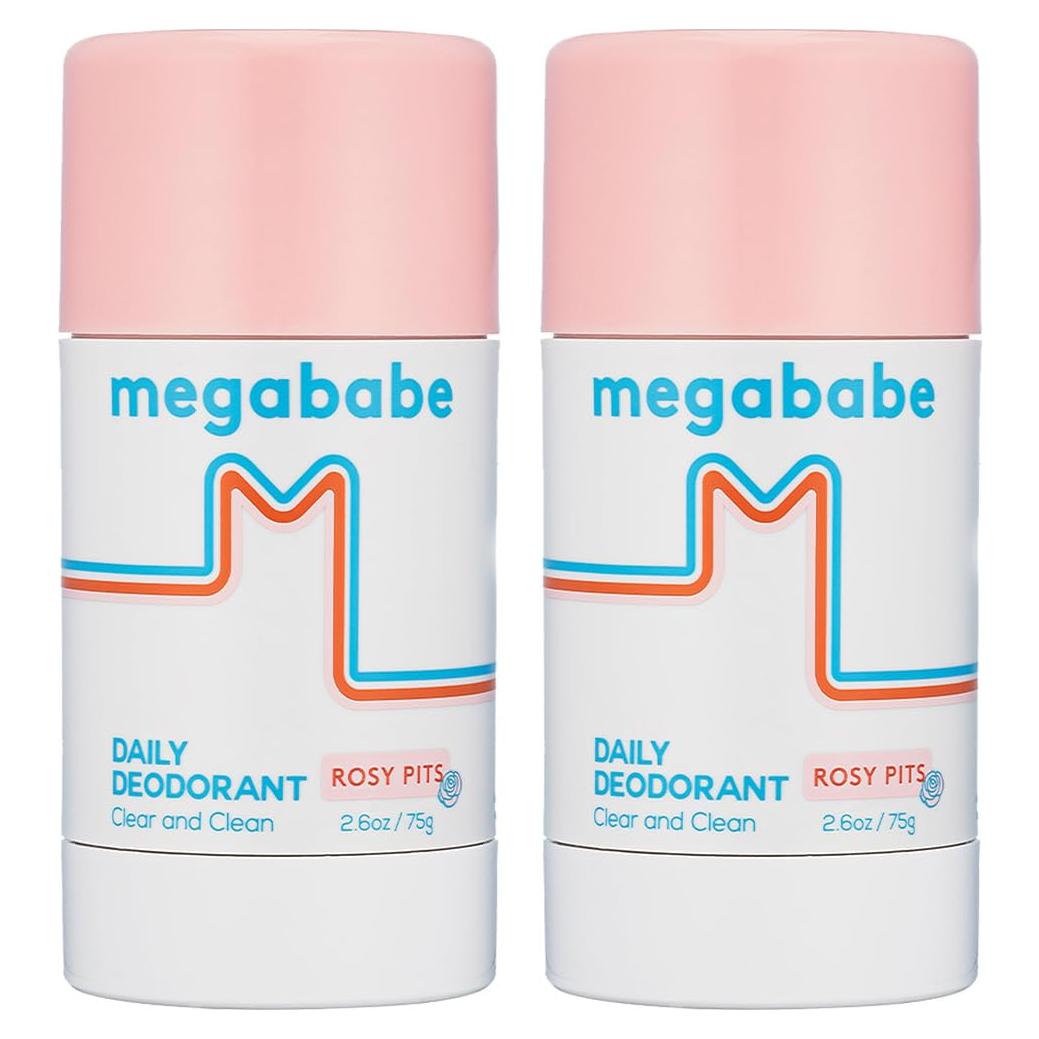 Desodorante Natural Megababe Rosy Pits 2 Paquetes 74.8 g