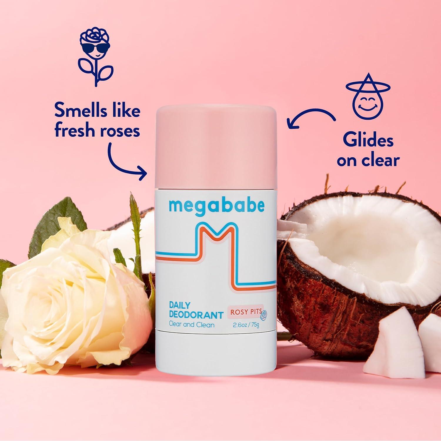 Desodorante Natural Megababe Rosy Pits 2 Paquetes 74.8 g