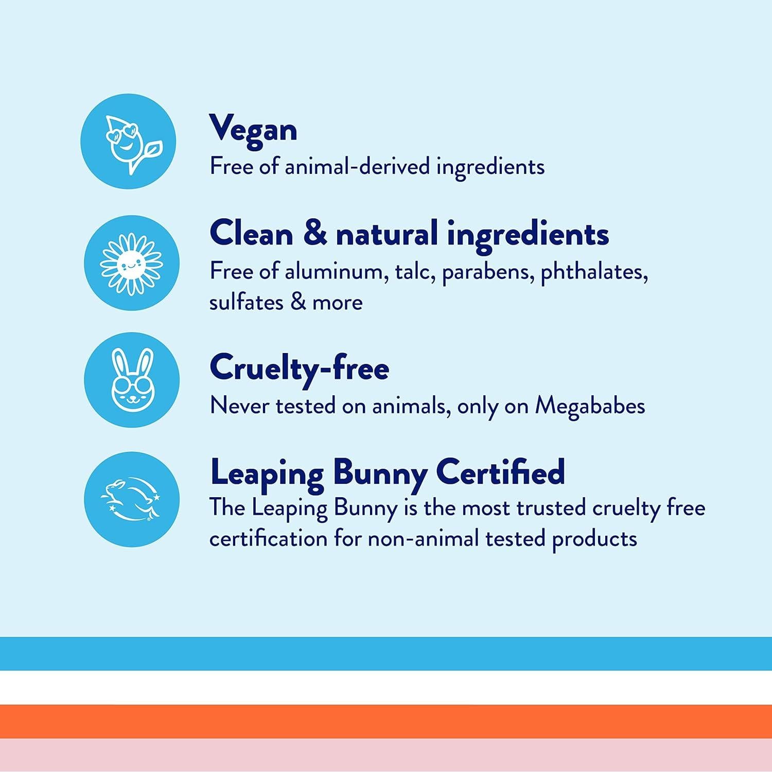 Desodorante Natural Megababe Rosy Pits 2 Paquetes 74.8 g