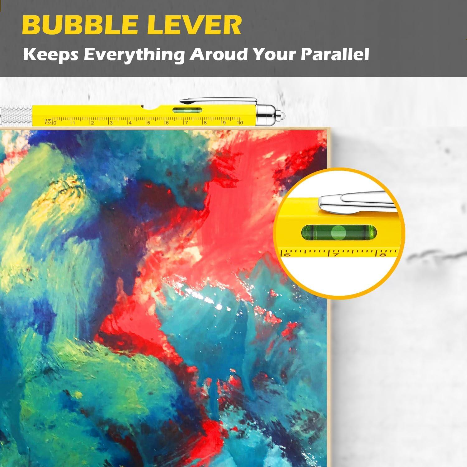 Bolígrafo Multiherramienta KALOGL 2 Pack Amarillo 9 Funciones