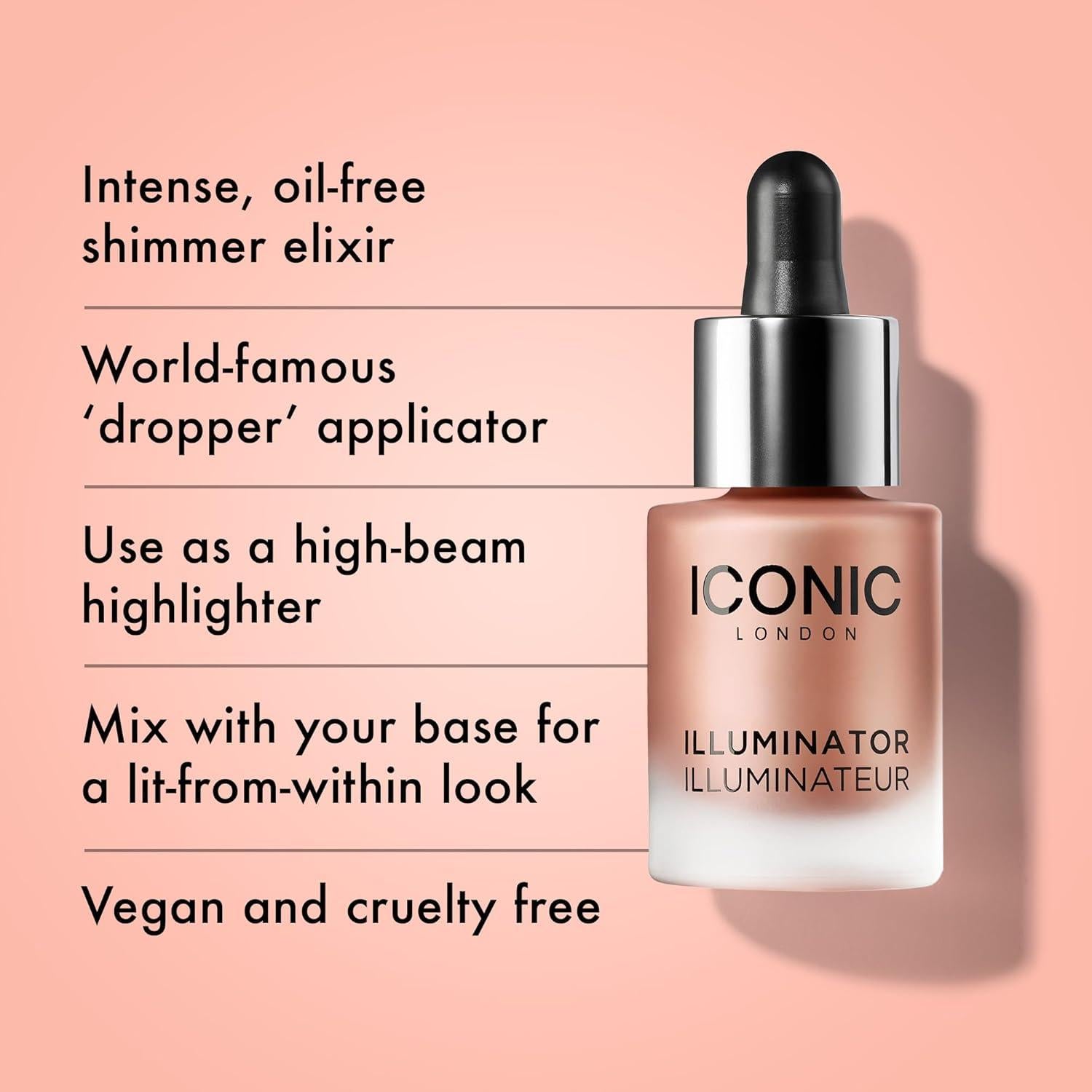 Iluminador Líquido ICONIC LONDON 13.3 ml Color Blush