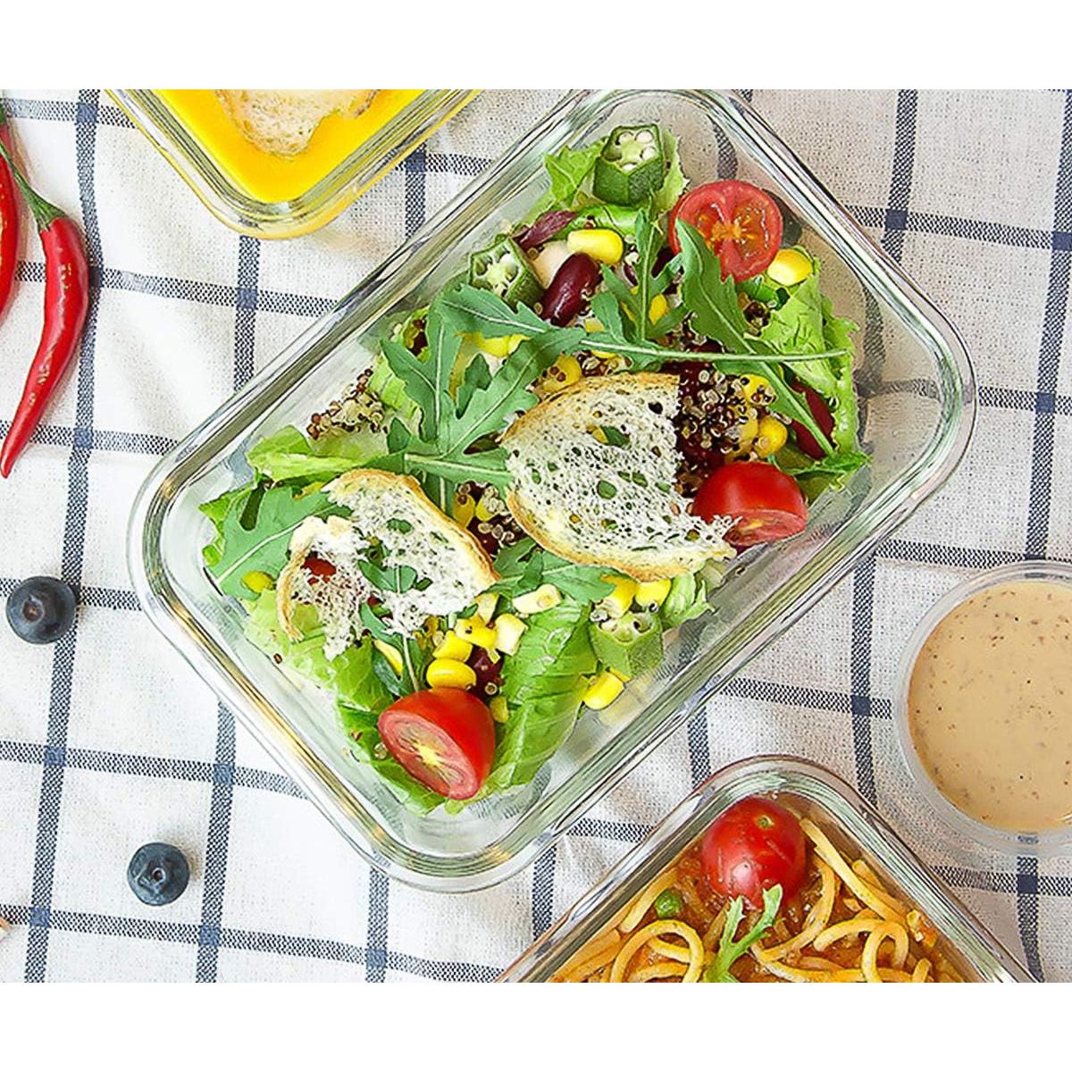 Set de 10 Contenedores de Almacenamiento de Vidrio MCIRCO