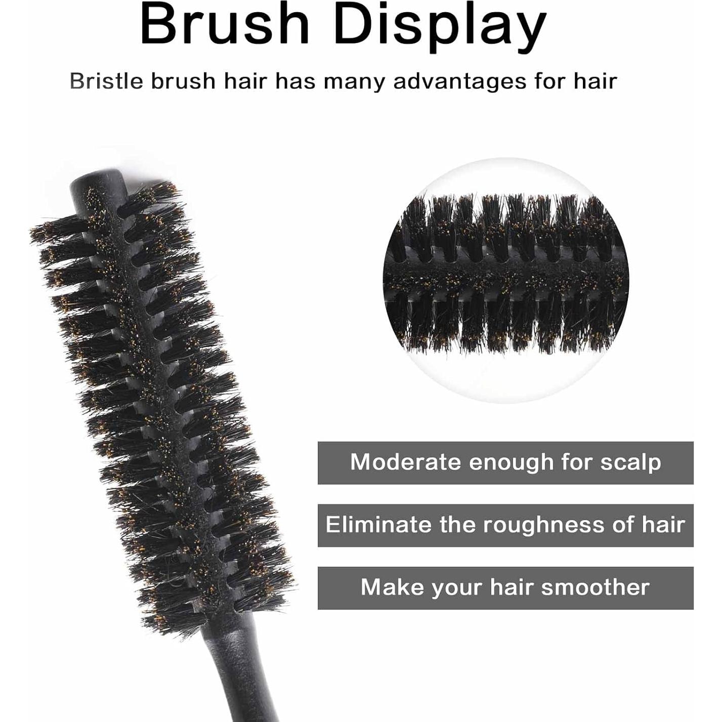 Cepillo Redondo Mini Sliverdew de Cerda para Estilizar 21cm