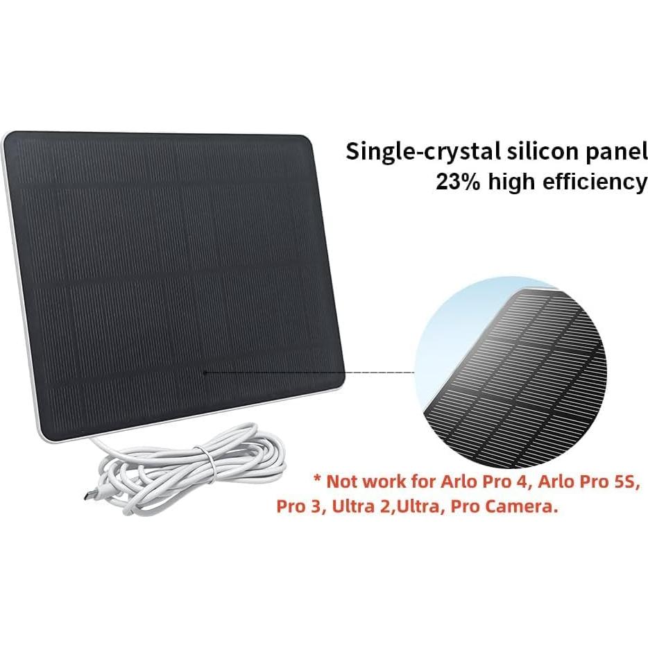 Cargador Solar GENDOING para Cámara Arlo Essential 5W