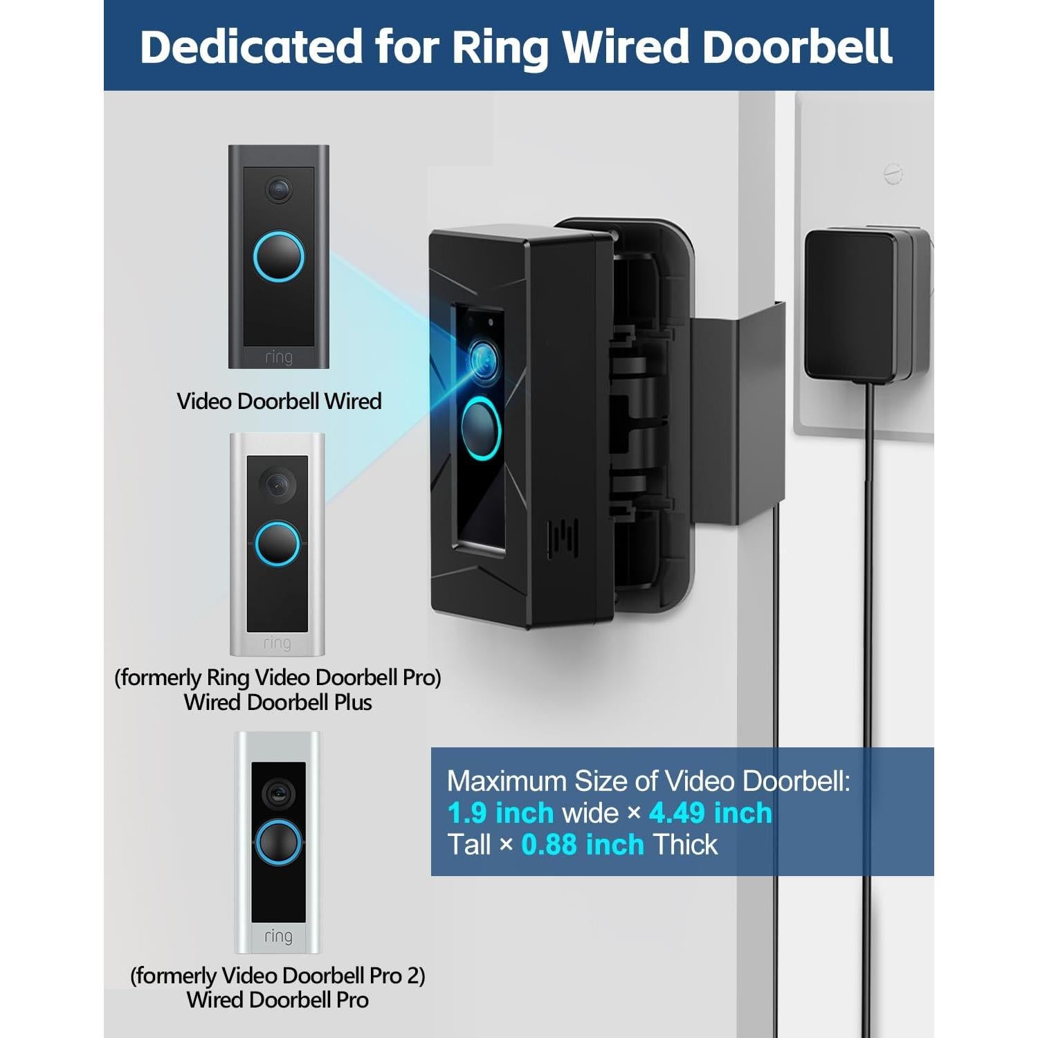 Soporte de Timbre Antirrobo Trushome ARM-02W Sin Perforación