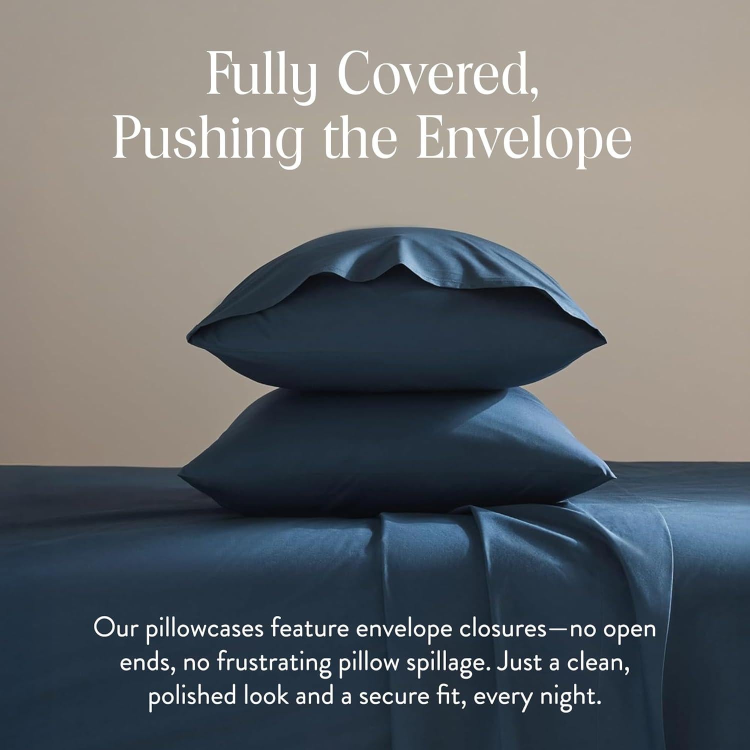 Funda de Almohada Brooklinen Sateen 100% Algodón Estándar - Juego de 2