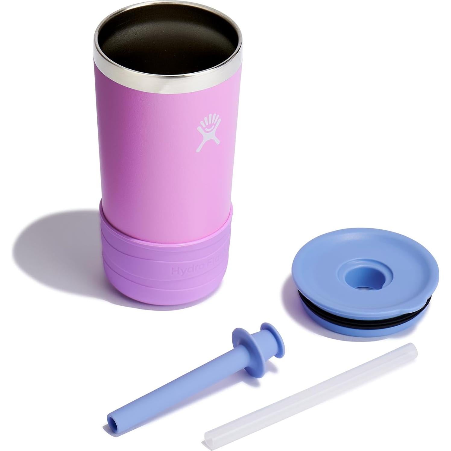 Taza Hydro Flask Kids 12 Oz Anémona Aislada con Popote