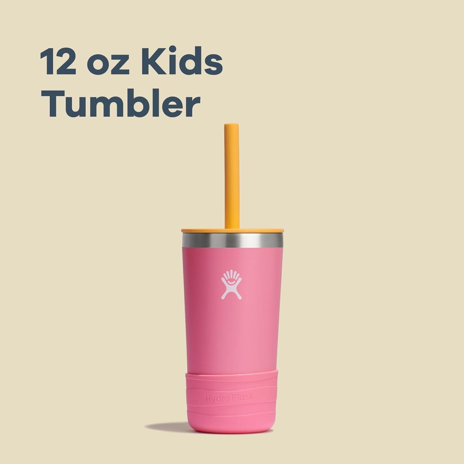 Taza Hydro Flask Kids 12 Oz Anémona Aislada con Popote