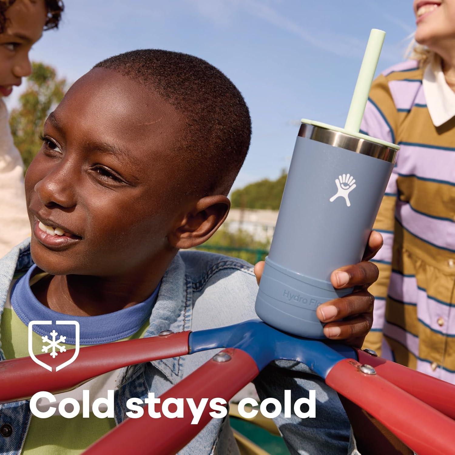 Taza Hydro Flask Kids 12 Oz Anémona Aislada con Popote