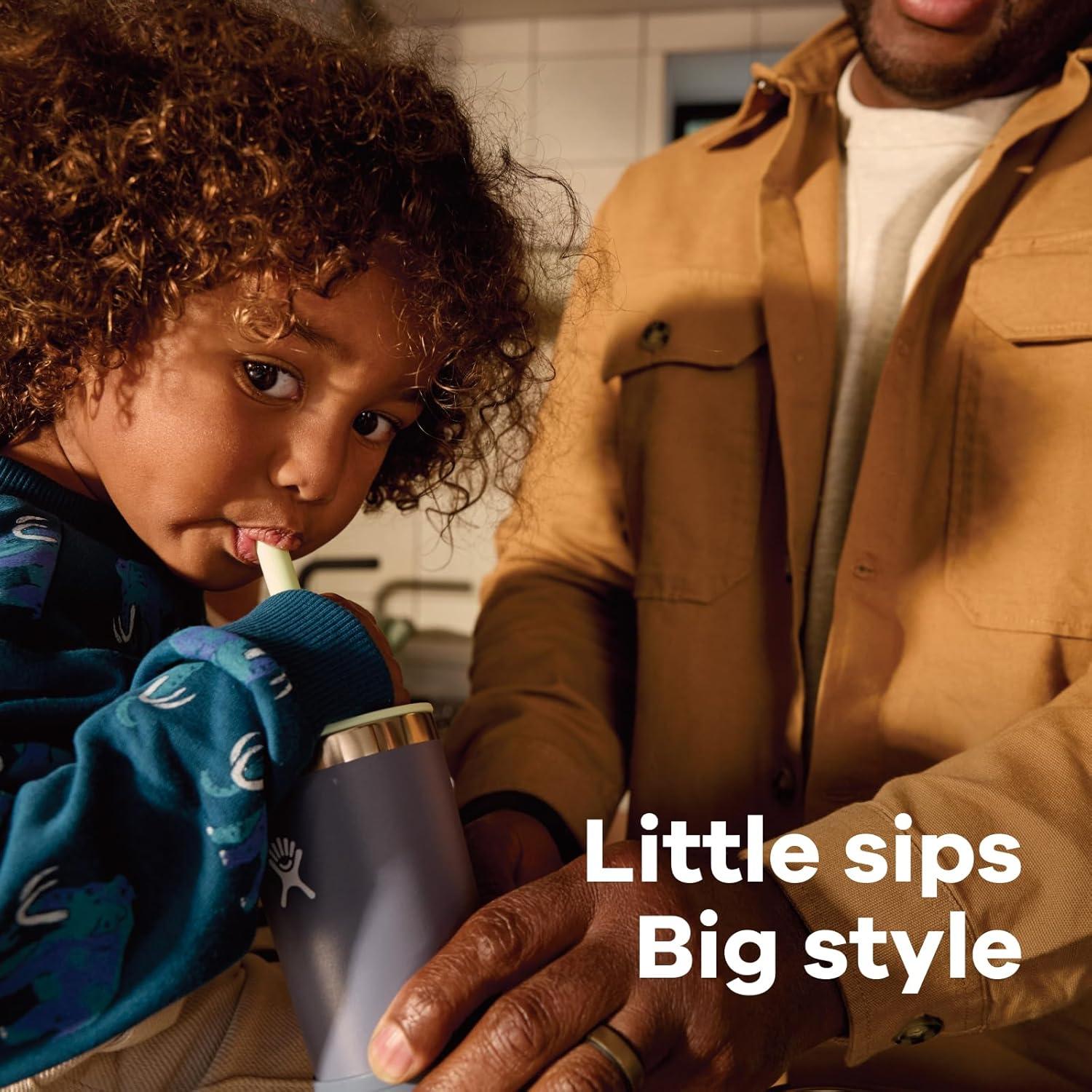 Taza Hydro Flask Kids 12 Oz Anémona Aislada con Popote