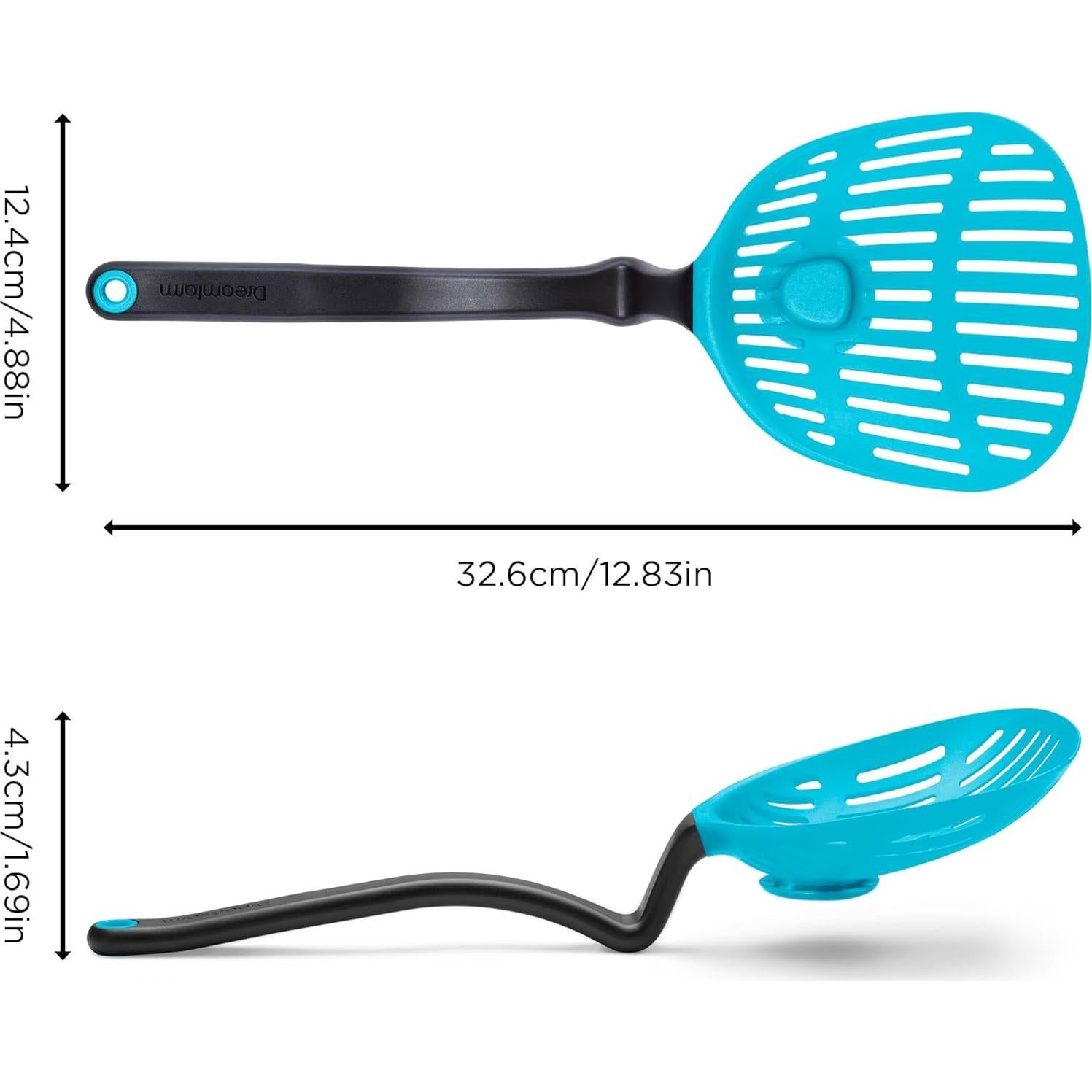 Cuchara Coladora 2-en-1 Dreamfarm Big Lestrain 33 cm Azul