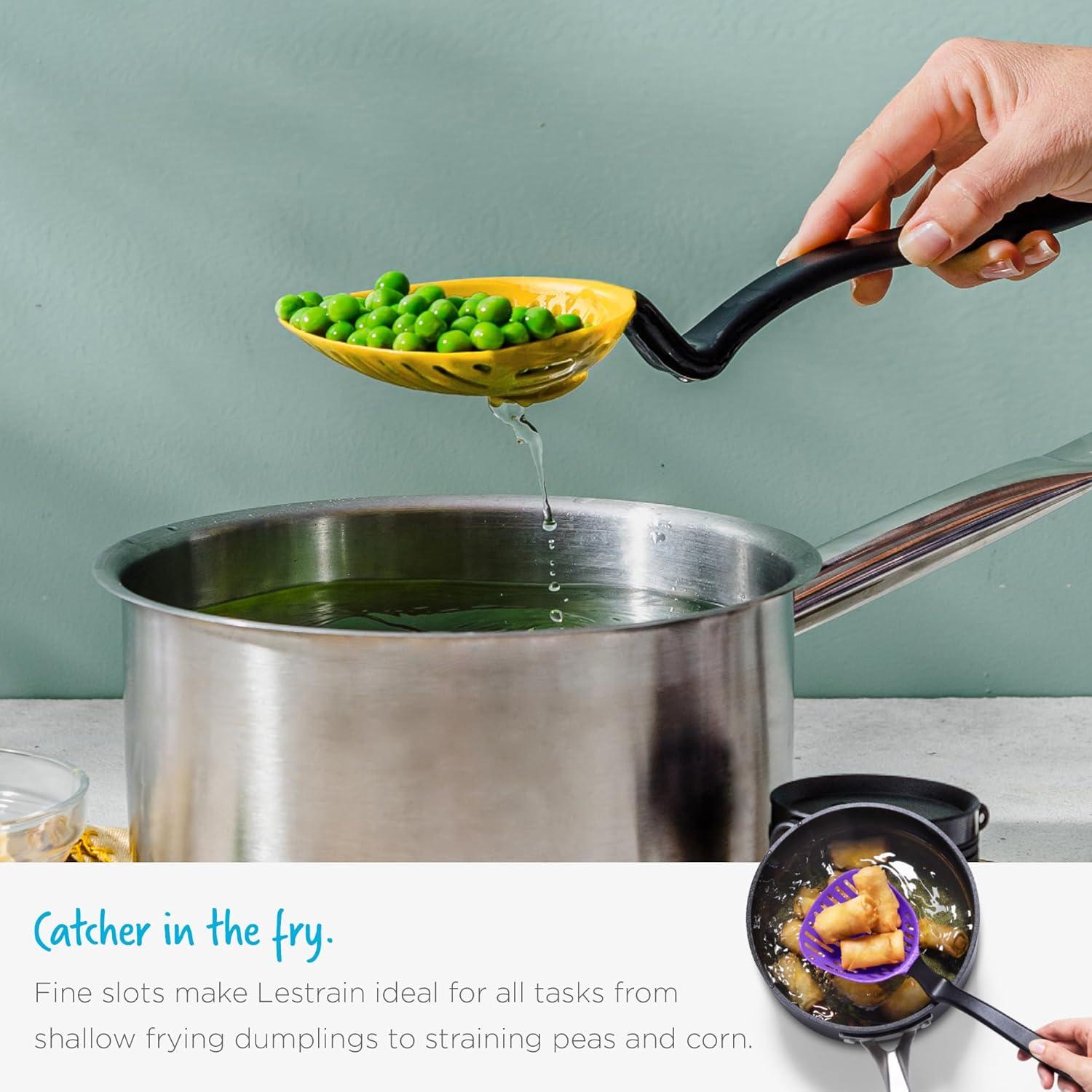 Cuchara Coladora 2-en-1 Dreamfarm Big Lestrain 33 cm Azul