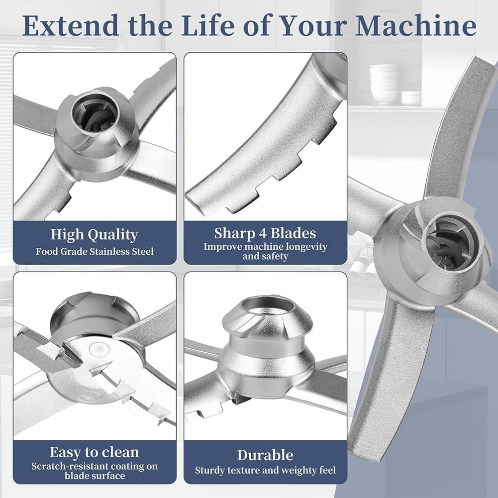 Pala de Reemplazo AUMUA para Ninja CREAMi Deluxe NC500 NC501