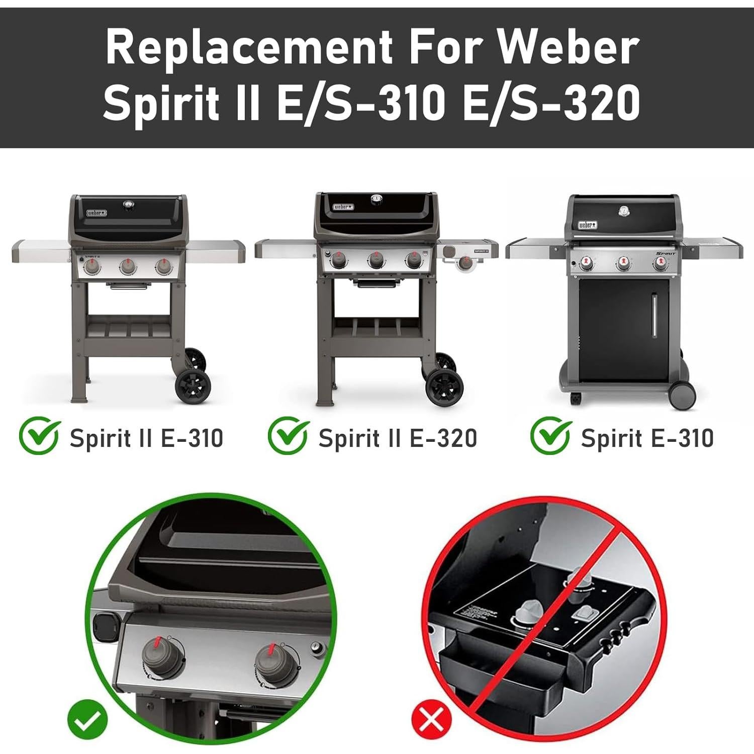 Barras Flavorizer Weber 7636 para Parrilla Spirit II 300