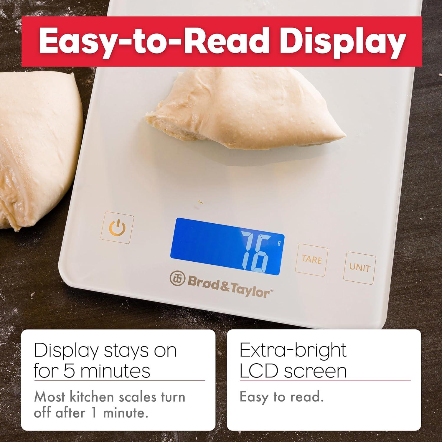 Balanza de Cocina Digital Brod & Taylor 15kg Precisión 1g