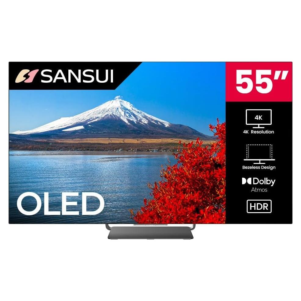 SANSUI 55" OLED 4K UHD Smart TV Dolby Vision 120Hz