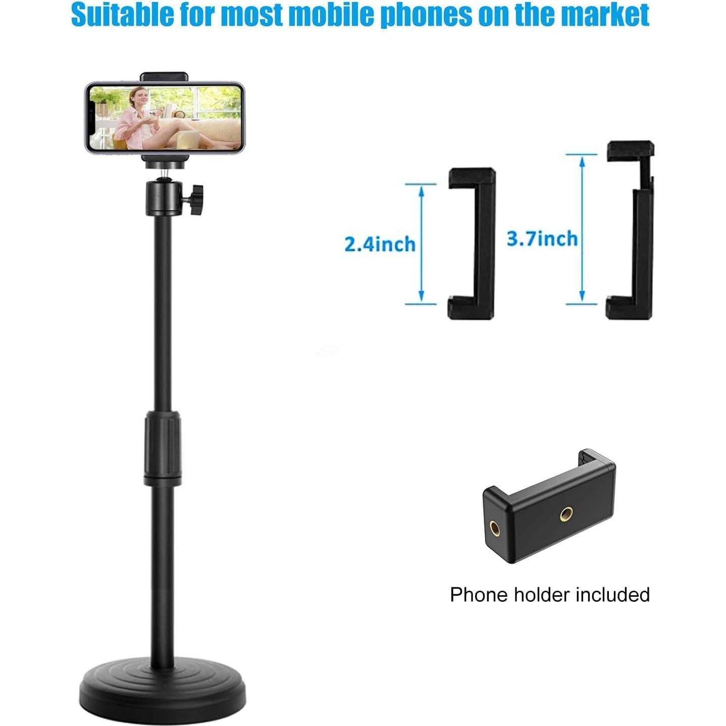 Soporte de Webcam Ajustable Khazylorr KCM1 para Logitech y Teléfonos