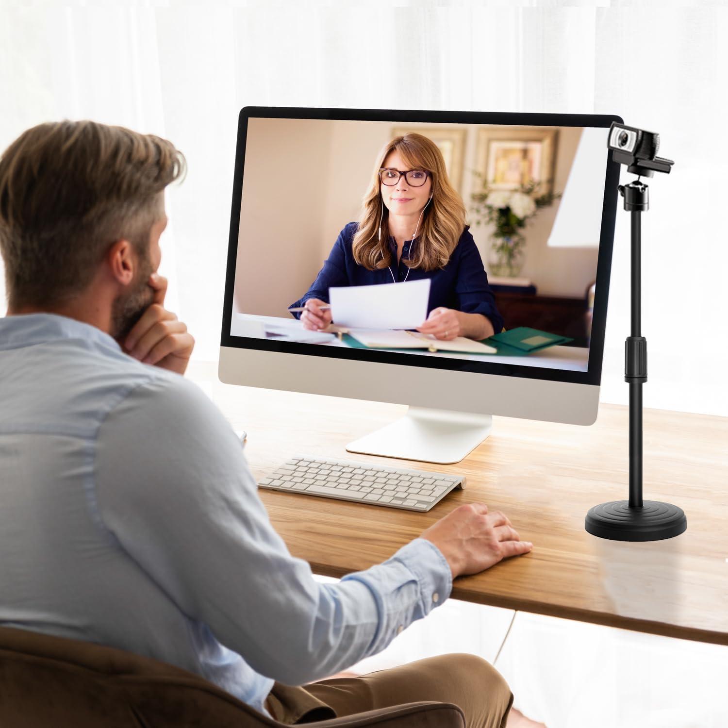 Soporte de Webcam Ajustable Khazylorr KCM1 para Logitech y Teléfonos