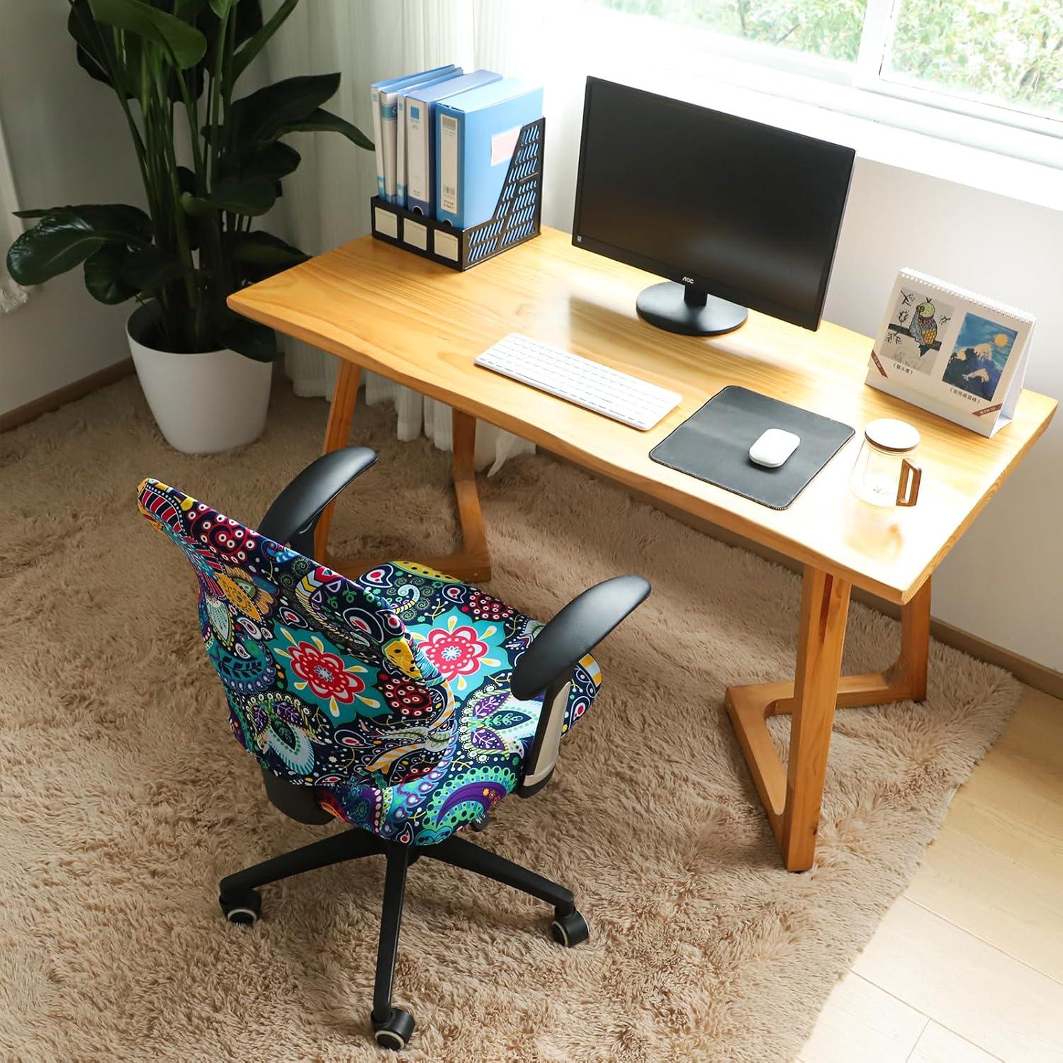 Funda Estirable para Silla de Oficina FORCHEER Boho 2 Piezas