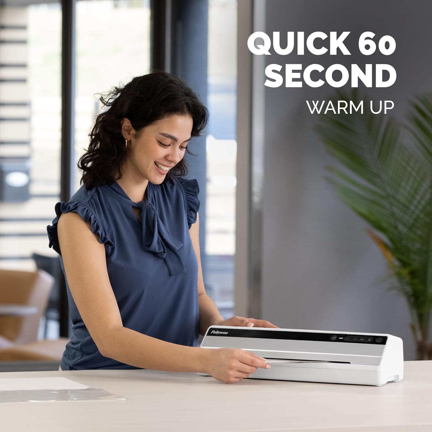 Laminadora Térmica Fellowes Saturn 125, 31.75 cm, Rápida y Sin Atascos