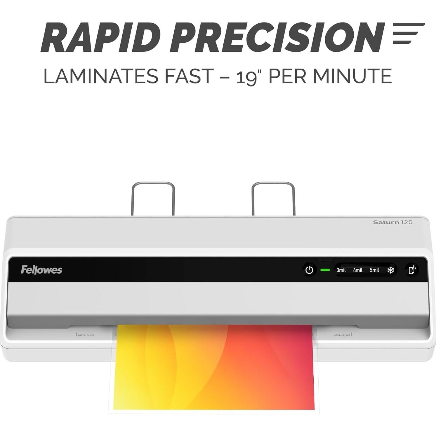 Laminadora Térmica Fellowes Saturn 125, 31.75 cm, Rápida y Sin Atascos